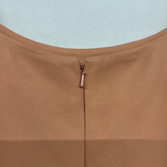 NEW Free People blush pink Soft Leather Square neck spaghetti strap solid - Picture 11 of 13